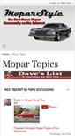 Mobile Screenshot of moparstyle.com